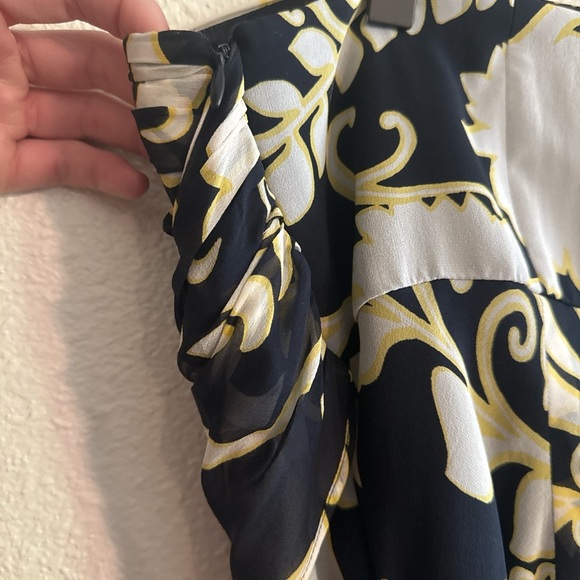 Ann Taylor Silk Strapless Floral Midi Dress - Picture 5 of 8